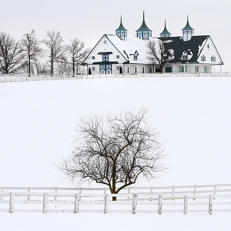 Manchester Farms in snow